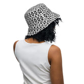 Reversible Bucket Hat | Western Textile Pattern | Casual Streetwear Fashion | Dual Outfit Look