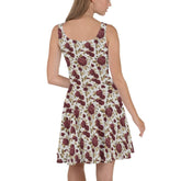 Floral Skater Dress all over print pattern feminine stylish holiday dinner casual date runway classy female wear