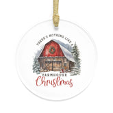 Acrylic Ornaments, Farmhouse Decorations, Tree Ornaments, Xmas ornaments, Country Xmas, Xmas Barn, Holiday Decor, Room Decor - Rustic The Aurora Touch