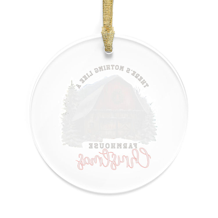 Acrylic Ornaments, Farmhouse Decorations, Tree Ornaments, Xmas ornaments, Country Xmas, Xmas Barn, Holiday Decor, Room Decor - Rustic