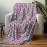 Floral Fall Velveteen Microfiber Blanket | Cozy Gift for Home, Sofa Throw, Bedroom Decor, Mother&