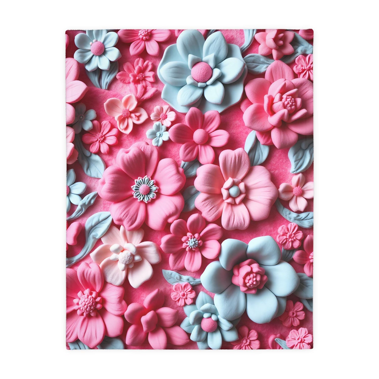 Floral Microfiber Two- Sided Blanket, Cozy Home Decor, Soft Pet Blanket, Chic Gift for Her, Spring Vibes, Garden Lover&