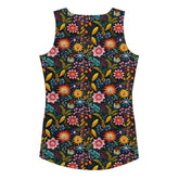 Floral Pattern Sublimation Cut & Sew Tank Top - Custom Female Apparel