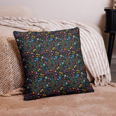 Premium Floral All-Over Print Throw Pillow - Soft Couch & Bed Cushion for Cozy Decor
