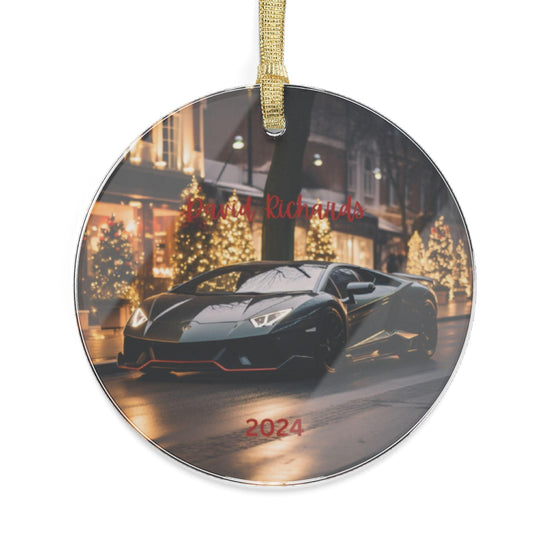 Personalized Ornament, Luxury Car Decor, Exotic Car Gift, Tree Bauble, Holiday Decoration, Designer Ornament