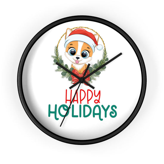 Wall Clock, Holiday Art, Wall art, Kitchen Clock, Xmas Gift, Best Gift, Colleague Gift, Gift for Veterinarian