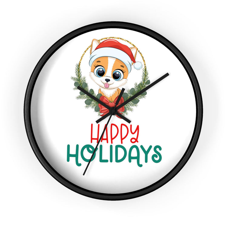 Wall Clock, Holiday Art, Wall art, Kitchen Clock, Xmas Gift, Best Gift, Colleague Gift, Gift for Veterinarian