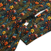 Bohemian Floral Crochet Long Sleeve Midi Dress | All-Over Print | Boho Chic Style