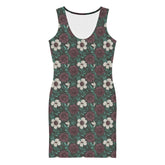 Floral All-Over Print Bodycon Dress | Fall Fashion | Elegant Floral above knee Dress | Trendy Party Outfit