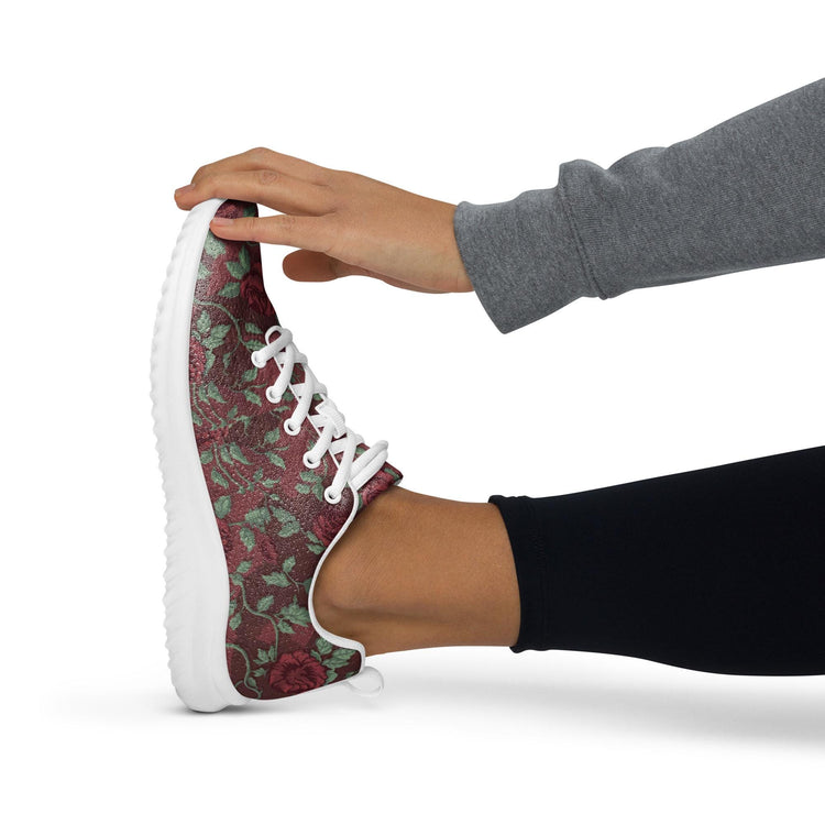 Chic Floral All-Over Print Athletic Shoes for Women - Soft, Casual, and Fashion-Forward Footwear