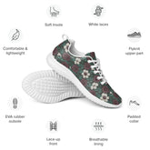 Fall Floral Women’s athletic shoes, Soft cozy warm ideal walking running casual wearing stylish every day female tennis shoe