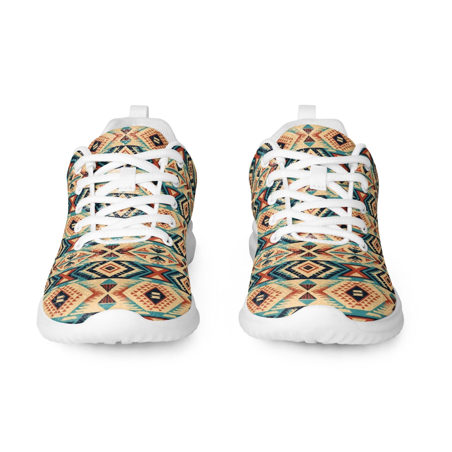 Men’s colorful western pattern athletic shoes all over print stylish comfy walking gym casual wear soft fabric shoe