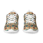 Men’s colorful western pattern athletic shoes all over print stylish comfy walking gym casual wear soft fabric shoe