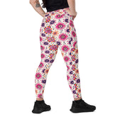 Vibrant All-Over Print Leggings for Women with Pockets - Stylish & Comfortable Design