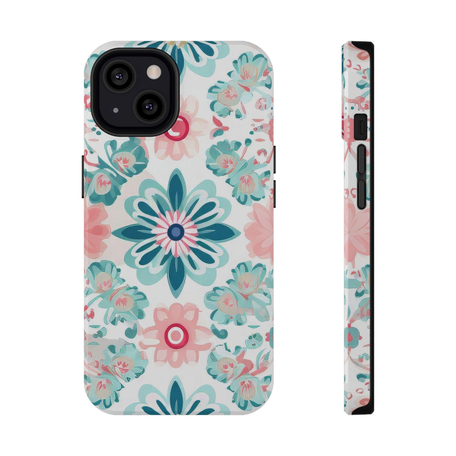 Floral Impact-Resistant IPhone Case | Vibrant Flower Design, Cute Gift for Her, Floral Accessories, Durable Protection, Spring Decor