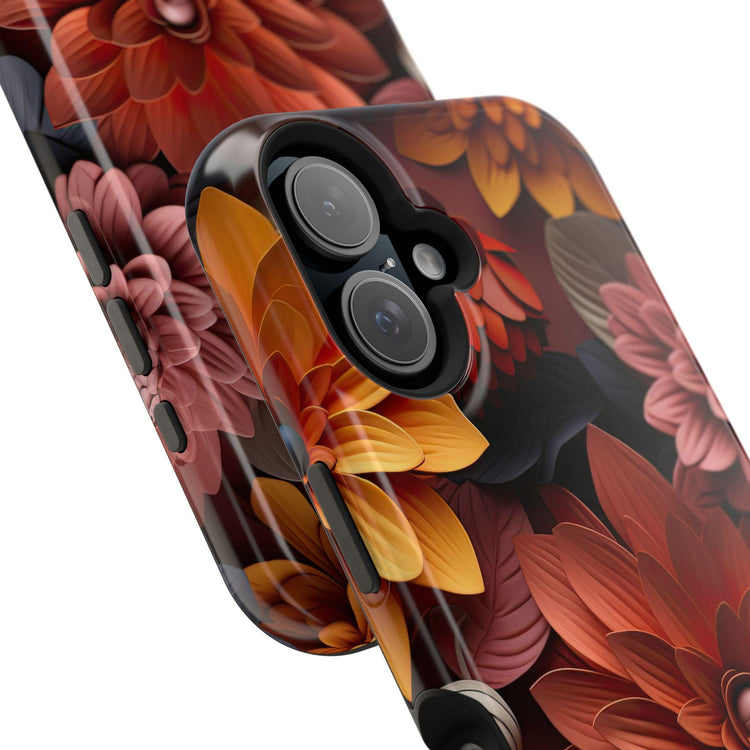 Floral Impact-Resistant IPhone Case, Boho Chic Design, Gift for Her, Durable Phone Cover, Floral Decor Case, Smartphone Accessories