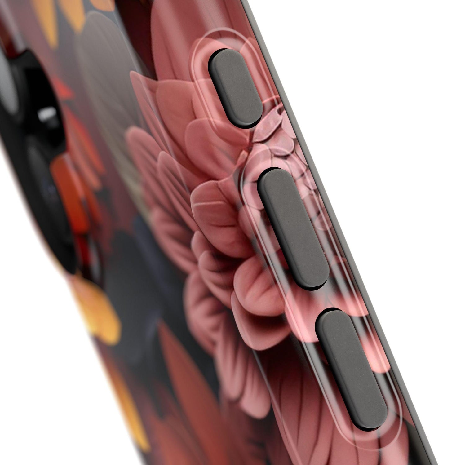 Floral Impact-Resistant IPhone Case, Boho Chic Design, Gift for Her, Durable Phone Cover, Floral Decor Case, Smartphone Accessories