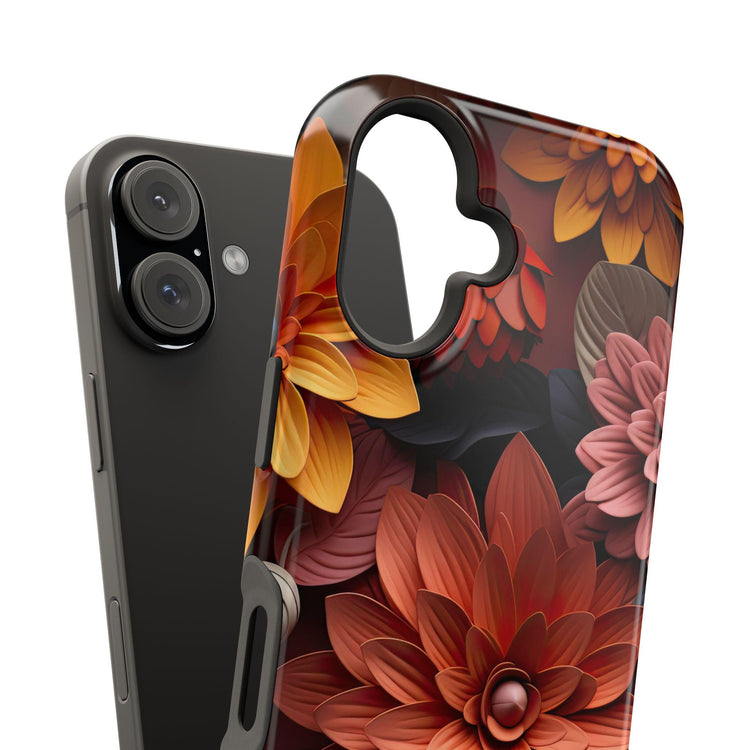 Floral Impact-Resistant IPhone Case, Boho Chic Design, Gift for Her, Durable Phone Cover, Floral Decor Case, Smartphone Accessories