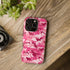 Pink Camo Impact-Resistant Phone Case, Trendy Phone Accessory, Gift for Her, Stylish Protection, Durable Case for Teens and Adults