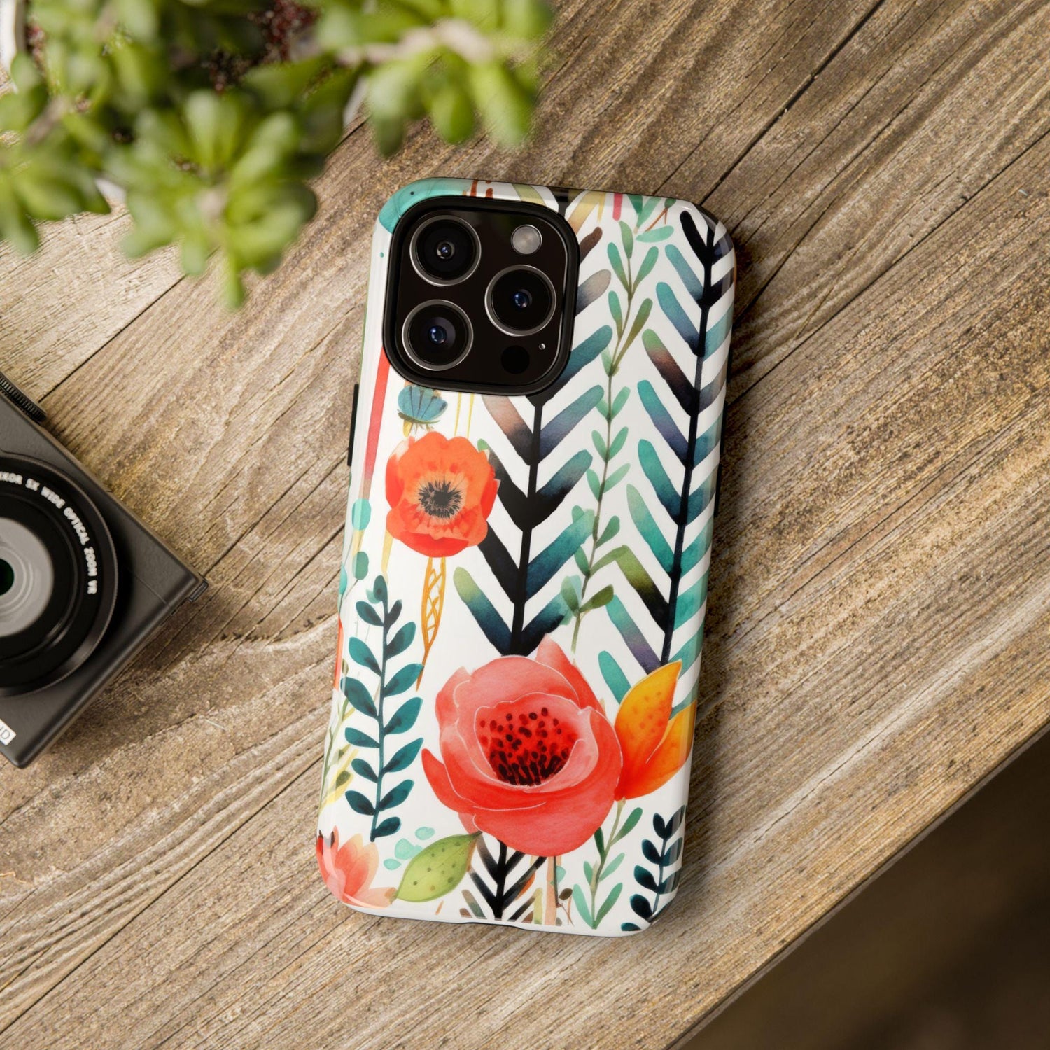 Floral Tough Phone Case | Vibrant, Durable, Gift for Her, Women&