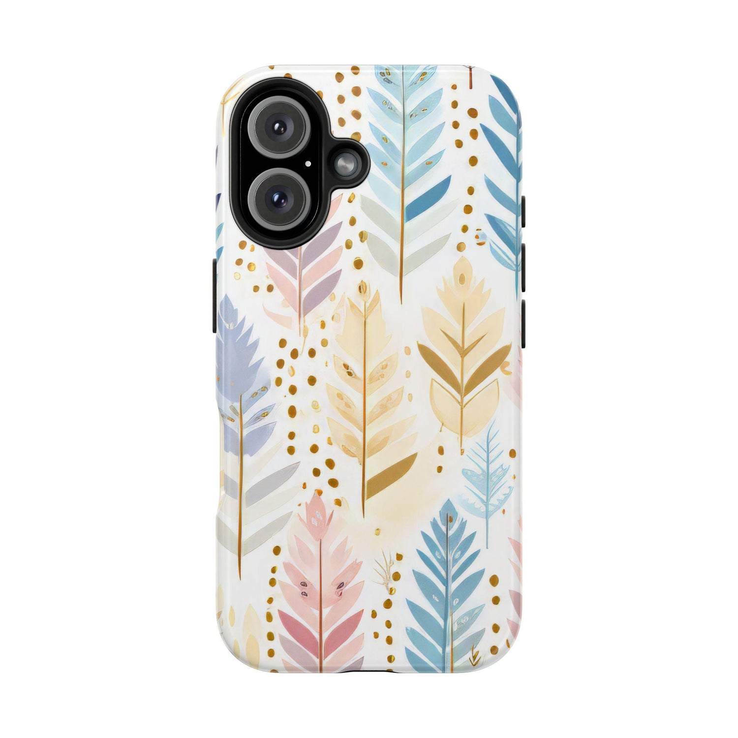 Boho Chic Tough Phone Case, Floral Phone Cover, Protective Case for iPhone, Gift for Her, Nature Lover Accessory