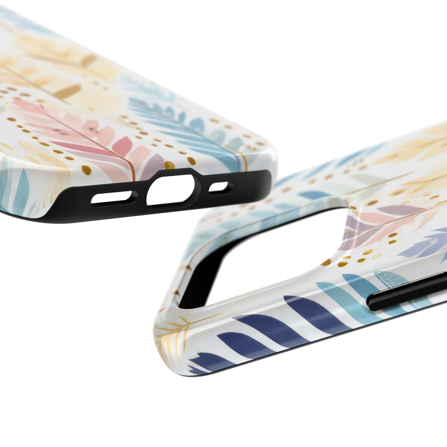 Boho Chic Tough Phone Case, Floral Phone Cover, Protective Case for iPhone, Gift for Her, Nature Lover Accessory