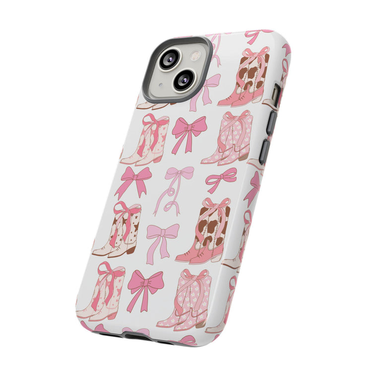 Tough Cases, Pink coquette phone case cover, Pretty in pink cowgirl, Variety Iphone cases, Barbie fashion, Sturdy phone cover
