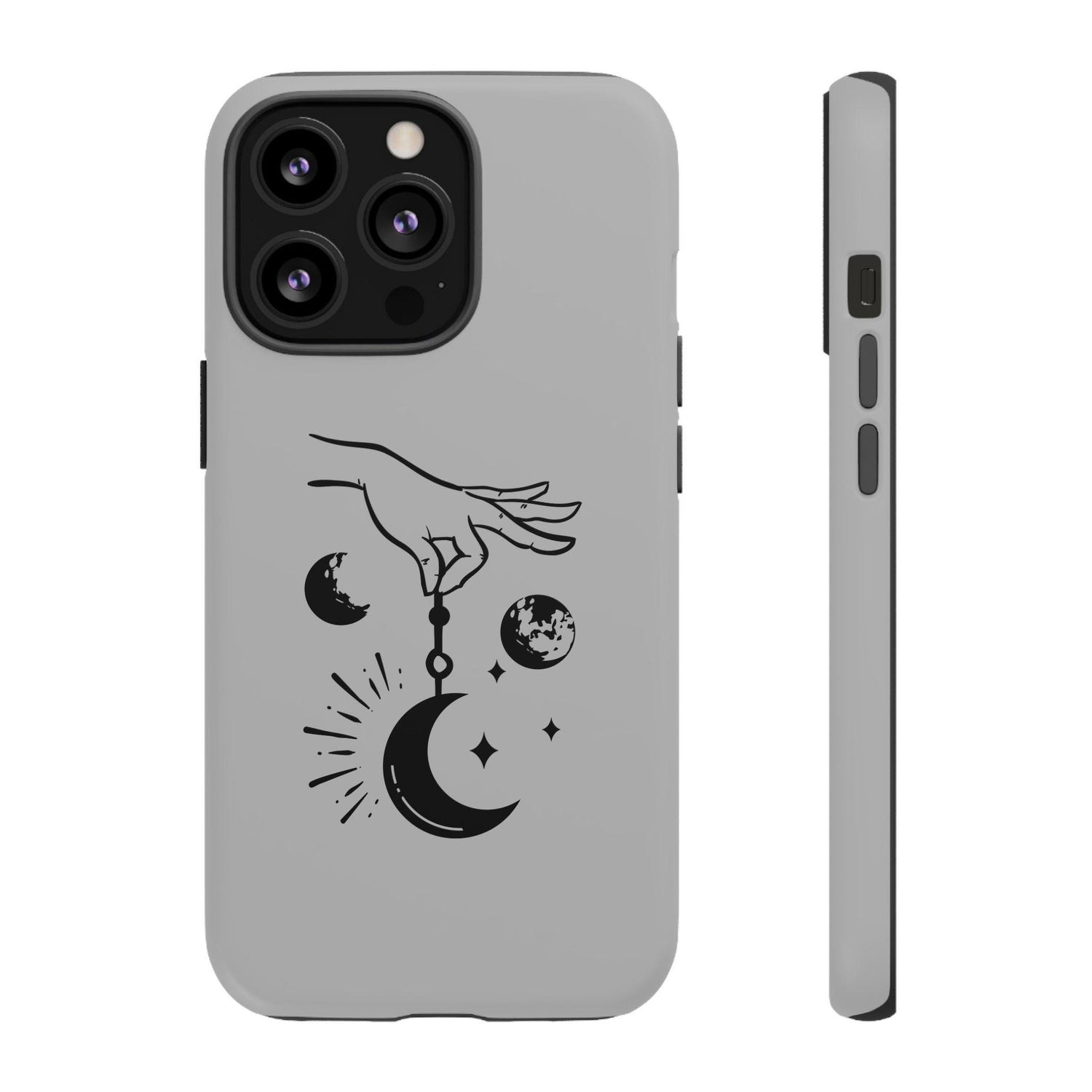 Tough Cases, Celestial Tarot designed Matte Glossy White Hard IPhone Cover Case, Astrology inspired gift item