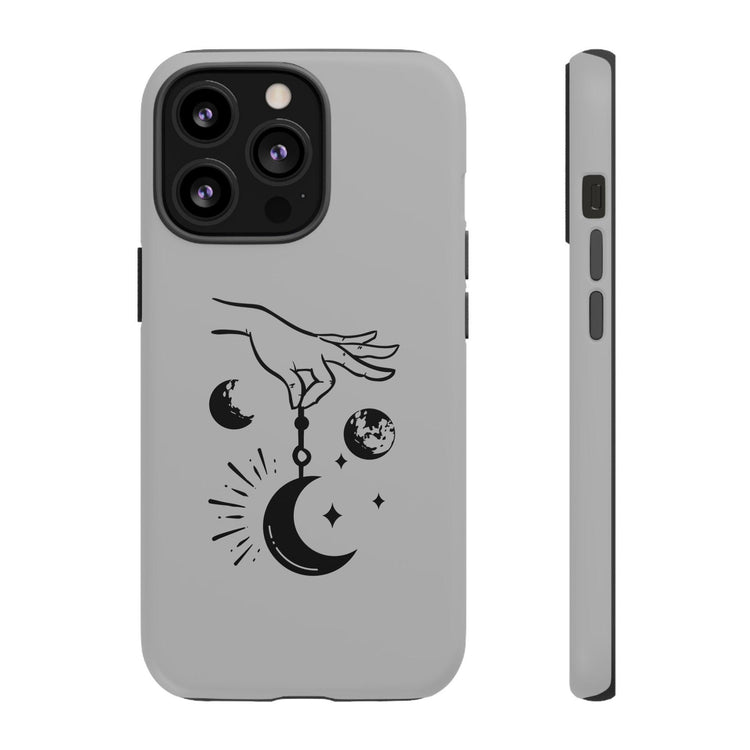 Tough Cases, Celestial Tarot designed Matte Glossy White Hard IPhone Cover Case, Astrology inspired gift item