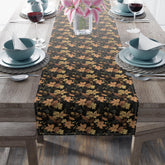 Floral Table Runner - Stylish Cotton Poly Autumn Decor for Dining, Elegant Home Accents, Perfect Thanksgiving and Holiday Gatherings, Unique