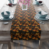 Floral Table Runner - Stylish Cotton Poly Autumn Decor for Dining, Elegant Home Accents, Perfect Thanksgiving and Holiday Gatherings, Unique