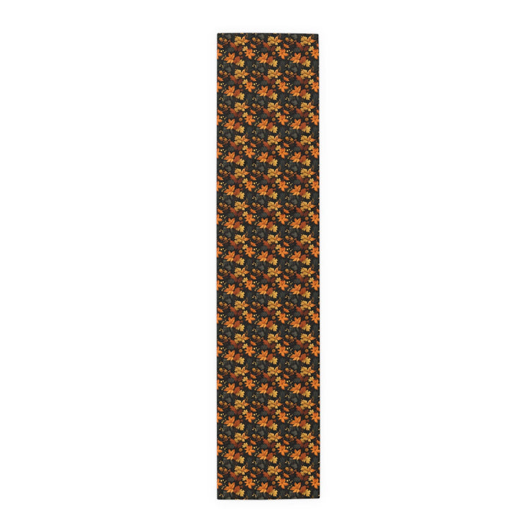 Floral Table Runner - Stylish Cotton Poly Autumn Decor for Dining, Elegant Home Accents, Perfect Thanksgiving and Holiday Gatherings, Unique
