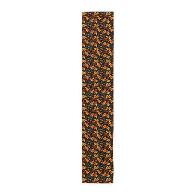 Floral Table Runner - Stylish Cotton Poly Autumn Decor for Dining, Elegant Home Accents, Perfect Thanksgiving and Holiday Gatherings, Unique