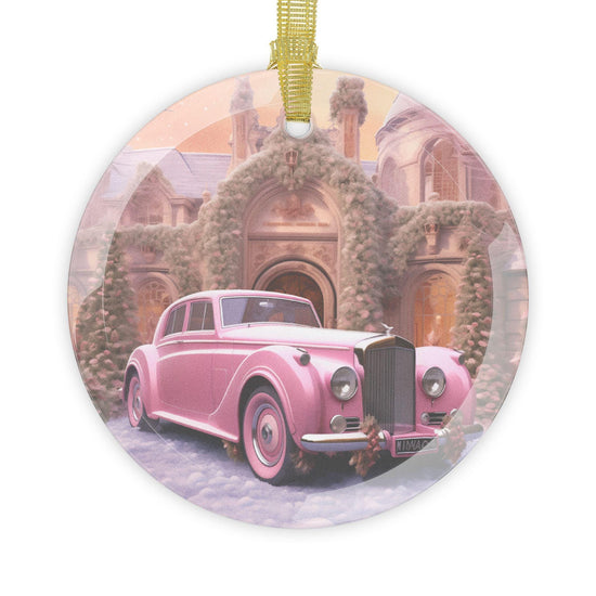 Glass Ornaments, Pink Xmas Tree Decor, Bundle Ornaments, Fancy Holiday Decor, Single Xmas Ornaments, Pink Decor