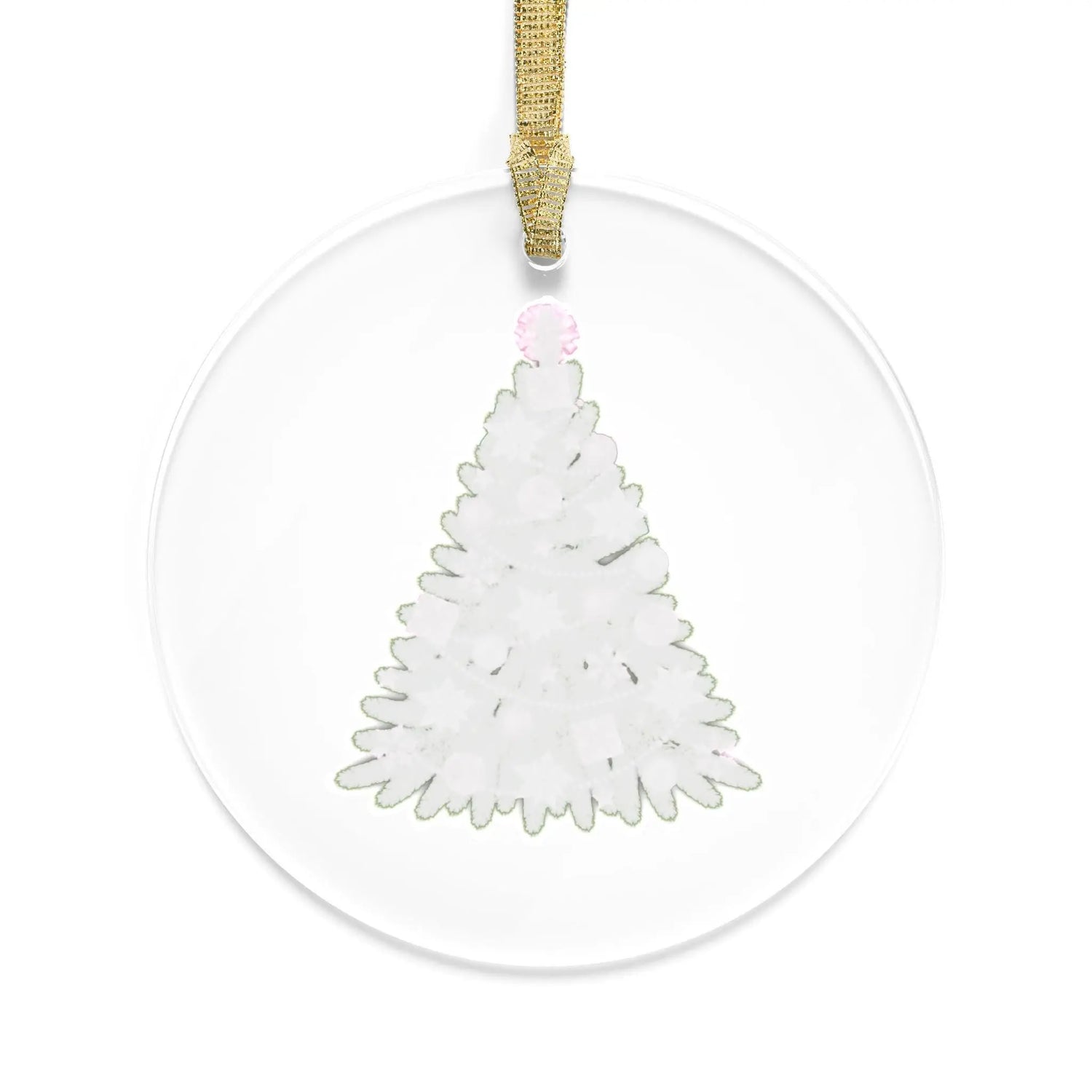 Acrylic Ornaments, Pink Xmas Tree Decor, Minimalist Holiday Ornament, Classy Acrylic Bauble, Simple Tree Design, Christmas Decoration The Aurora Touch