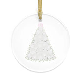 Acrylic Ornaments, Pink Xmas Tree Decor, Minimalist Holiday Ornament, Classy Acrylic Bauble, Simple Tree Design, Christmas Decoration The Aurora Touch
