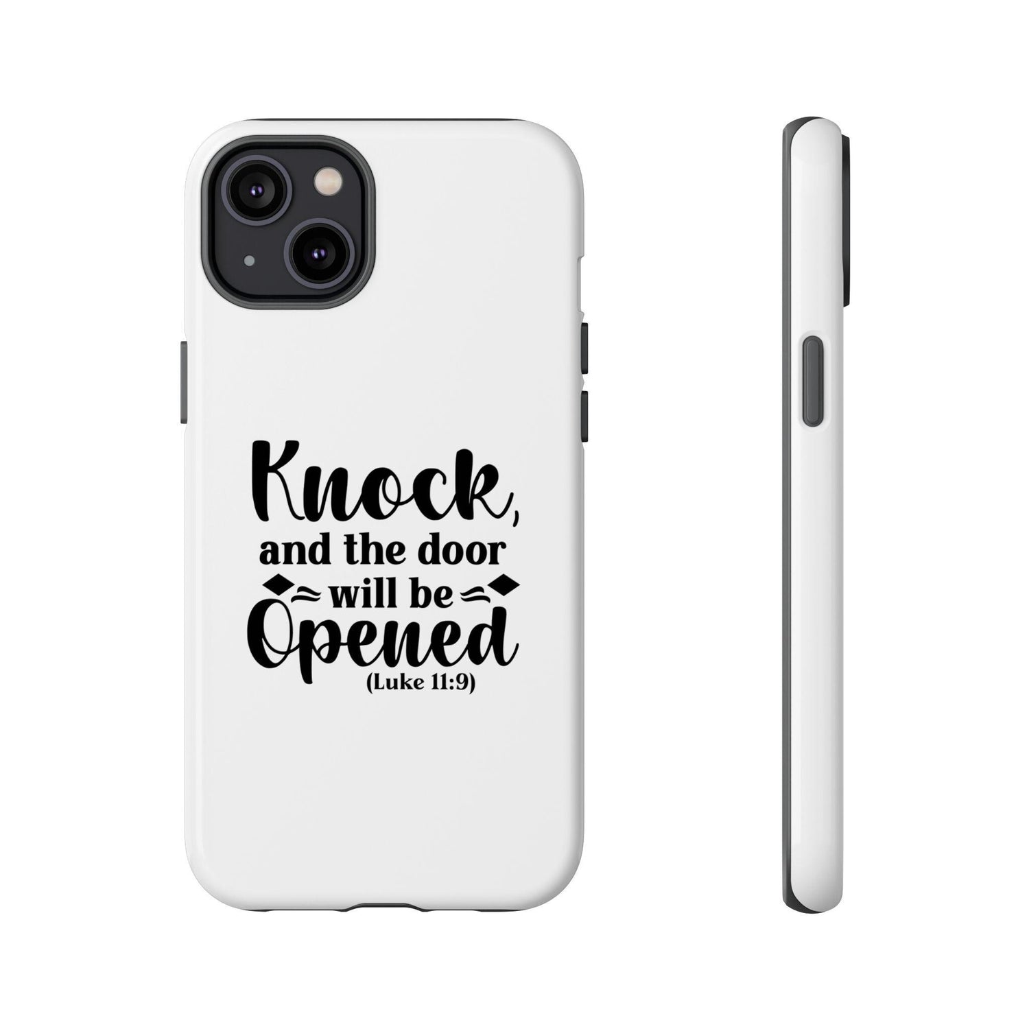 Phone Cases, Scripture Verses, Christian White Hard Cover, Minimalist iPhone 16 iPhone 15, Uplifting, Protective, Gift for Believers,