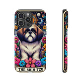 Tough Cases, Shih Tzu Celestial Tarot Card iPhone 16/15 Cover, Dog Pet Design, Protective Phone Accessories, Unique Gifts, Phone Shell
