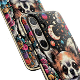 Tough Cases, Samsung Galaxy Phone Case, Android Everyday phone cover, Chihuahua pet portrait, colorful dog print, customized personal gift