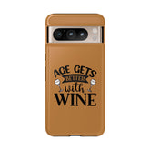 Phone Cases, Wine Themed, Funny Saying, Sturdy Shell Cover Case, Iphone & Android, Strong Protective Hard Case - Tough Cases