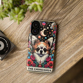 Tough Cases, Iphone 15 cute dog celestial Tarot Card hard shell cover, Iphone 14 stylish decor, Chihuahua dog portrait, cute pet portrait
