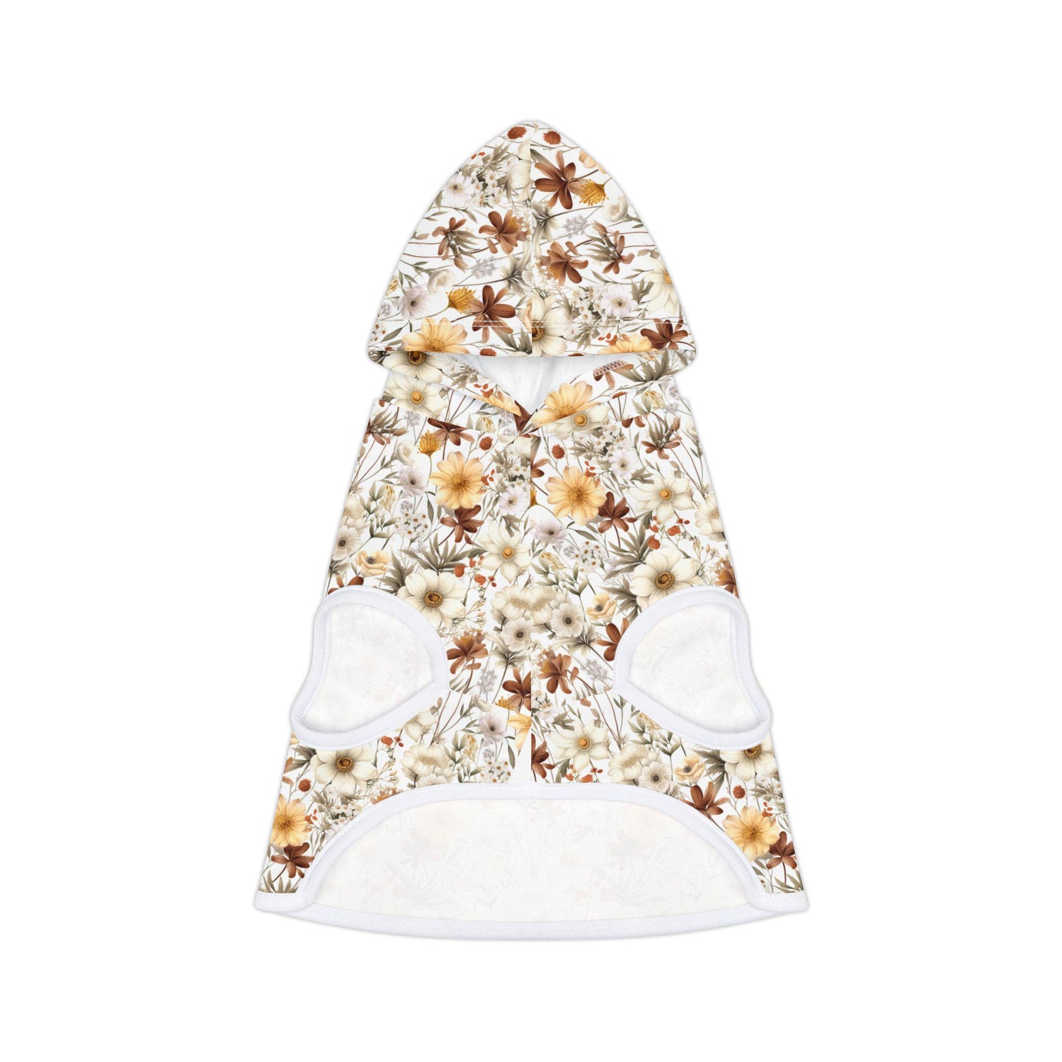 Floral Pet Hoodie, Cozy Dog Sweater, Cute Puppy Clothes, Autumn Pet Fashion, Perfect for Dog Lovers