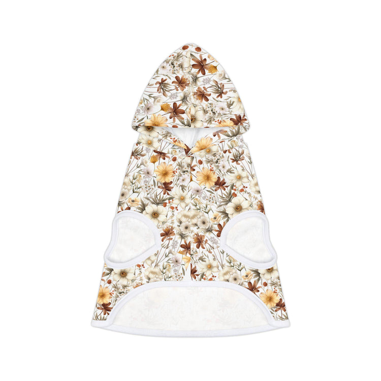 Floral Pet Hoodie, Cozy Dog Sweater, Cute Puppy Clothes, Autumn Pet Fashion, Perfect for Dog Lovers