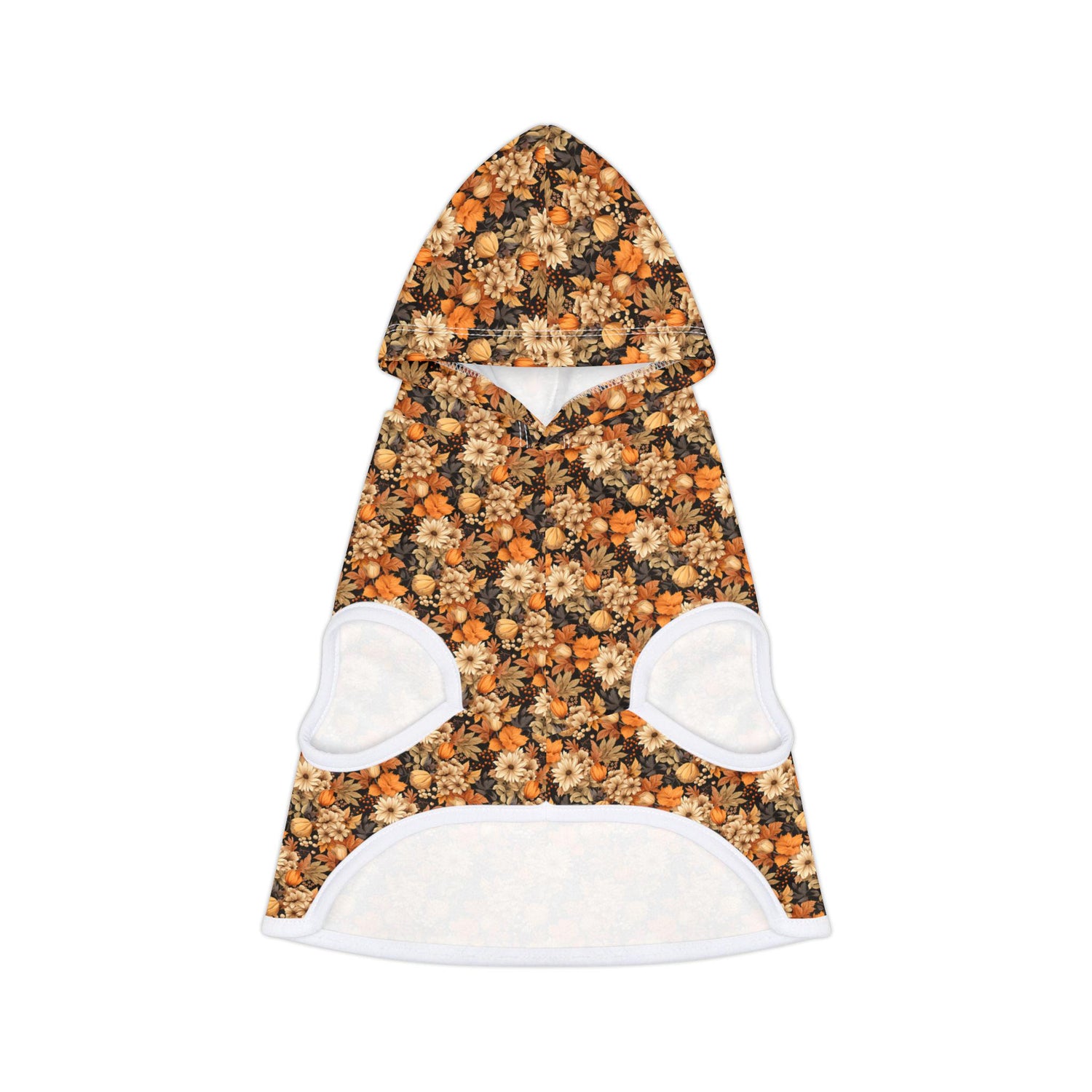 Floral Pet Hoodie, Cozy Fall Dog Sweater, Cute Cat Jacket, Perfect for Fall, Pet Apparel Gift for Animal Lovers, Outdoor Fun