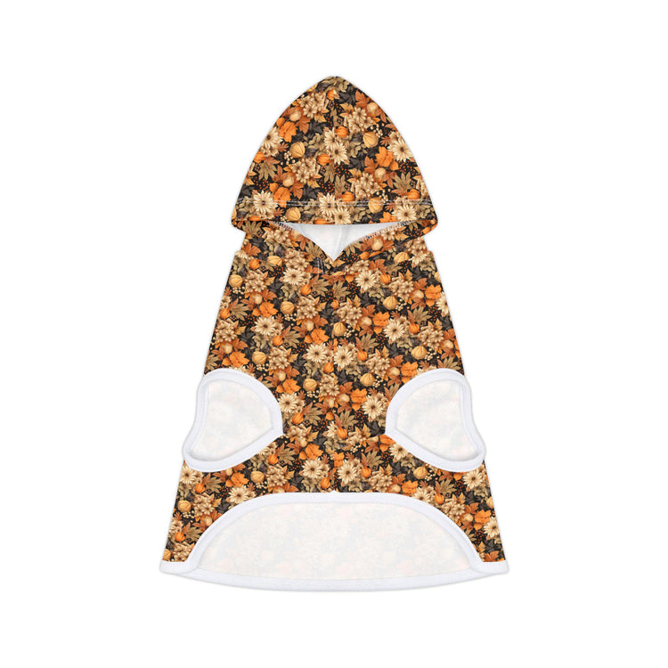 Floral Pet Hoodie, Cozy Fall Dog Sweater, Cute Cat Jacket, Perfect for Fall, Pet Apparel Gift for Animal Lovers, Outdoor Fun