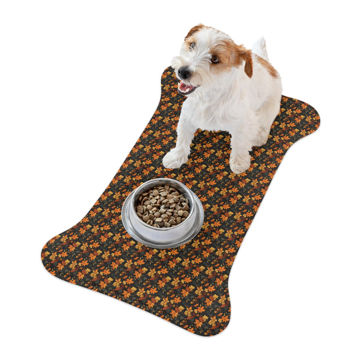 Autumn Floral Pet Feeding Mats - Perfect for Dog & Cat Lovers, Fall Decor, Pet Supplies, Home Essentials, Gifts for Pet Owners