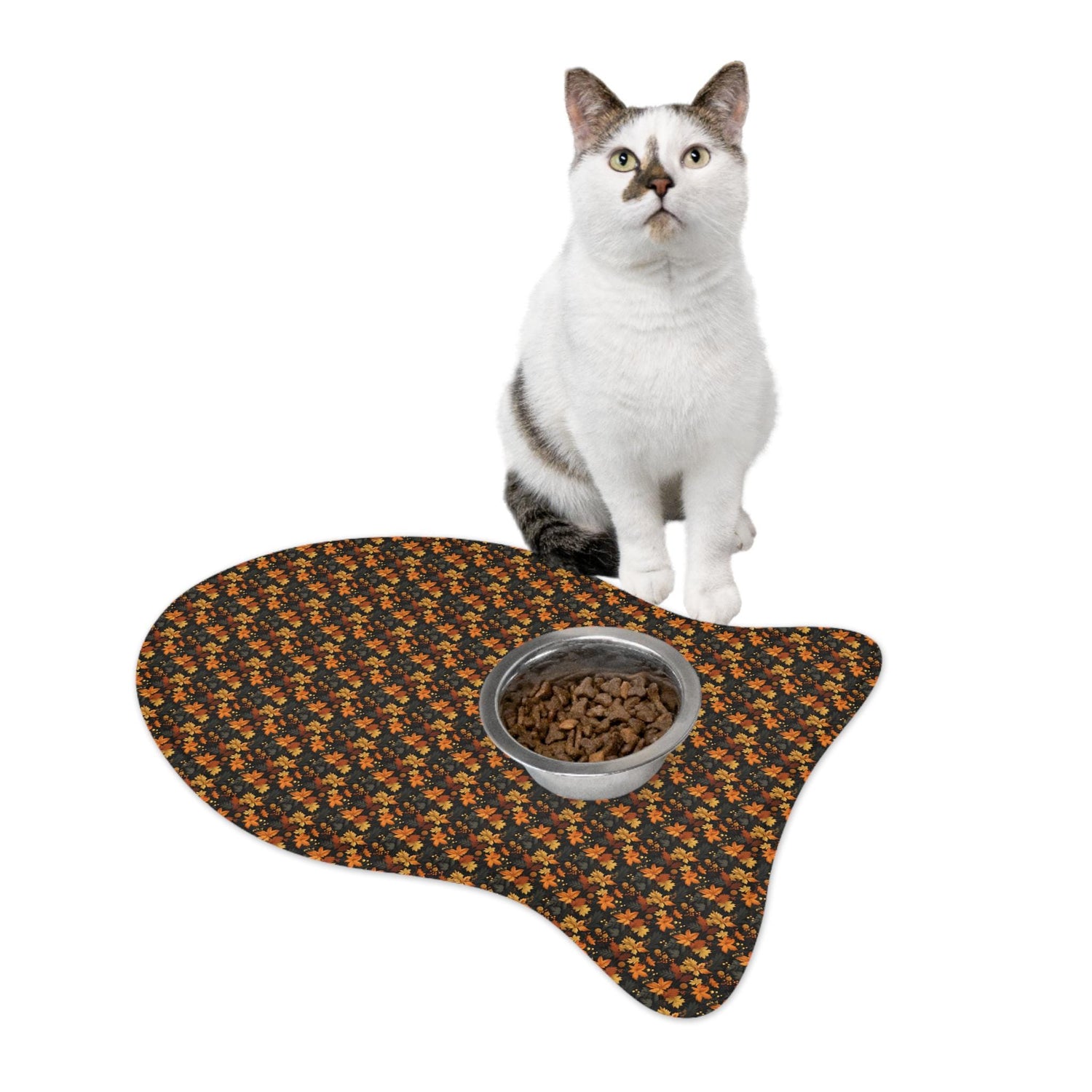 Autumn Floral Pet Feeding Mats - Perfect for Dog & Cat Lovers, Fall Decor, Pet Supplies, Home Essentials, Gifts for Pet Owners