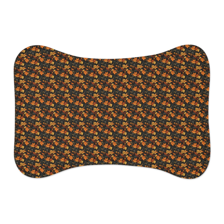 Autumn Floral Pet Feeding Mats - Perfect for Dog & Cat Lovers, Fall Decor, Pet Supplies, Home Essentials, Gifts for Pet Owners