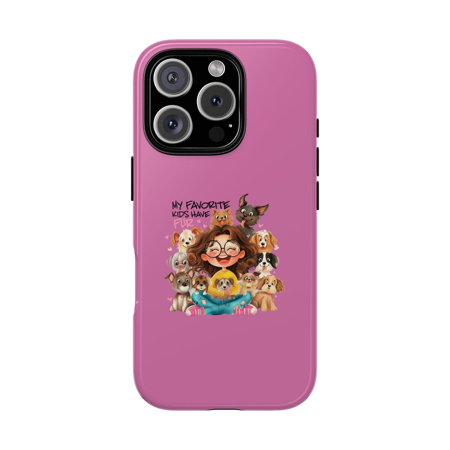 Fierce Fabulous: Humorous Pink Tough Case for Dog Lovers - Perfect Birthday Gift for Pet Enthusiasts & Veterinarians