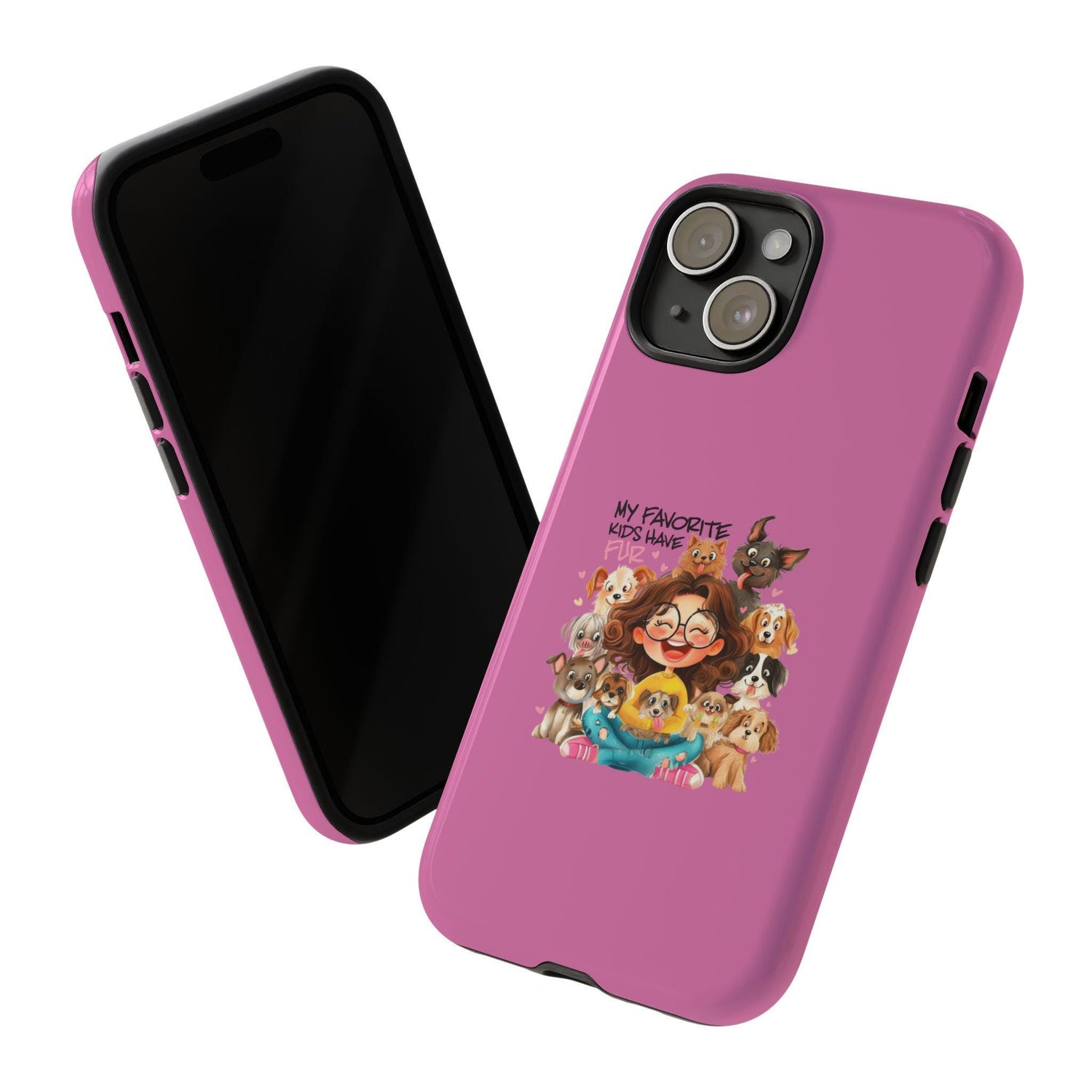 Fierce Fabulous: Humorous Pink Tough Case for Dog Lovers - Perfect Birthday Gift for Pet Enthusiasts & Veterinarians